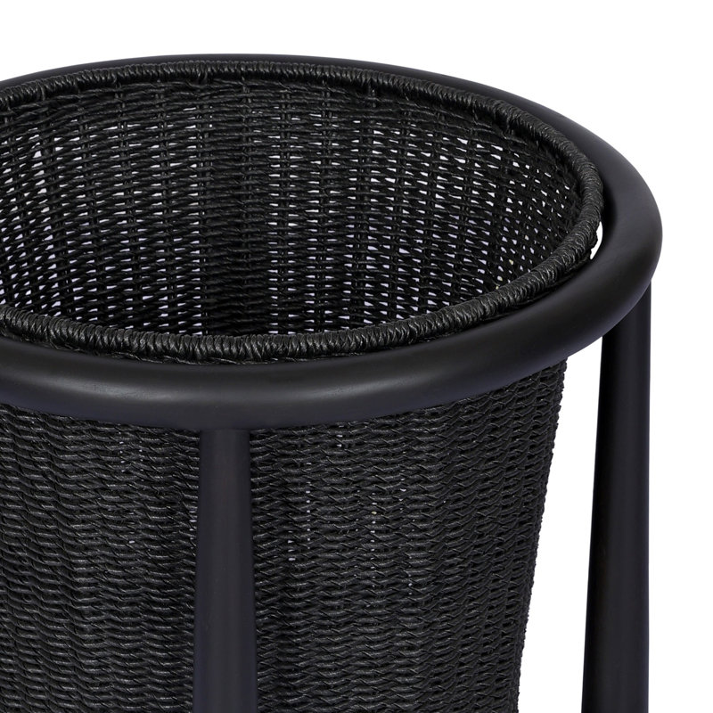 Kernan Basket-Single Twisted Black Hyacinth, Single Twisted Black Hyacinth