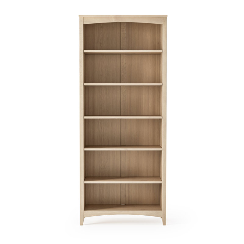 Colton Bookcase, (6 Shelves) 72" H x 30" W x 13"D, Light Oak