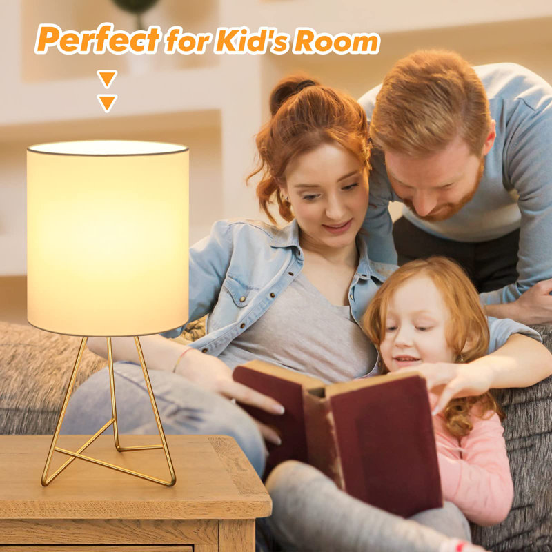 Lampe de table en métal Kieve, Laiton