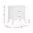 Babb White Finish Accent Table