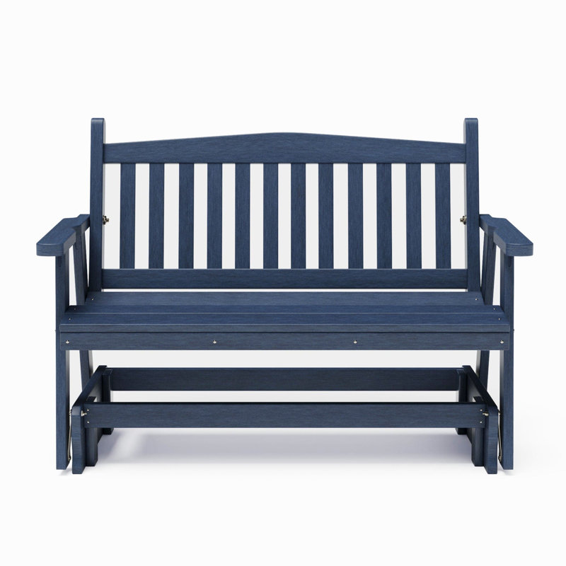  Fauteuil oscillant en composite de 5 pieds Amish Made Mission - bleu Patriot, Bleu patriote