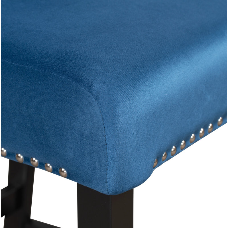 Ensemble de table de salle à manger 5 pièces à hauteur de comptoir Ayron avec 1 table de salle à manger en faux marbre et 4 chaises rembourrées