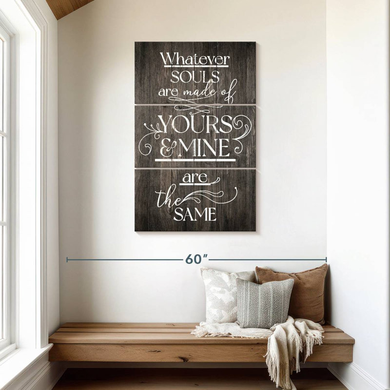 Tergel Your Soul And Mine Typography, 45" H x 28" W