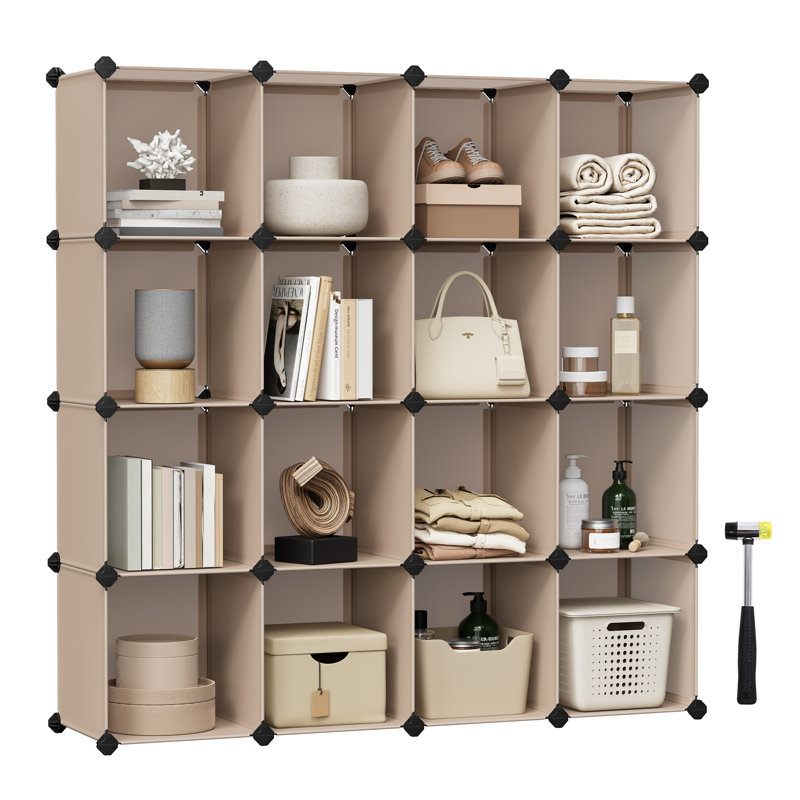 25 Pair Shoe Storage Box, Beige