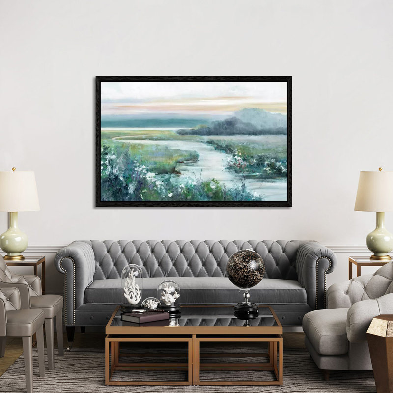 Eternity In Twilight by Sally Swatland - Print on Canvas, 152.5 cm H x 101.5 cm W, Black Framed