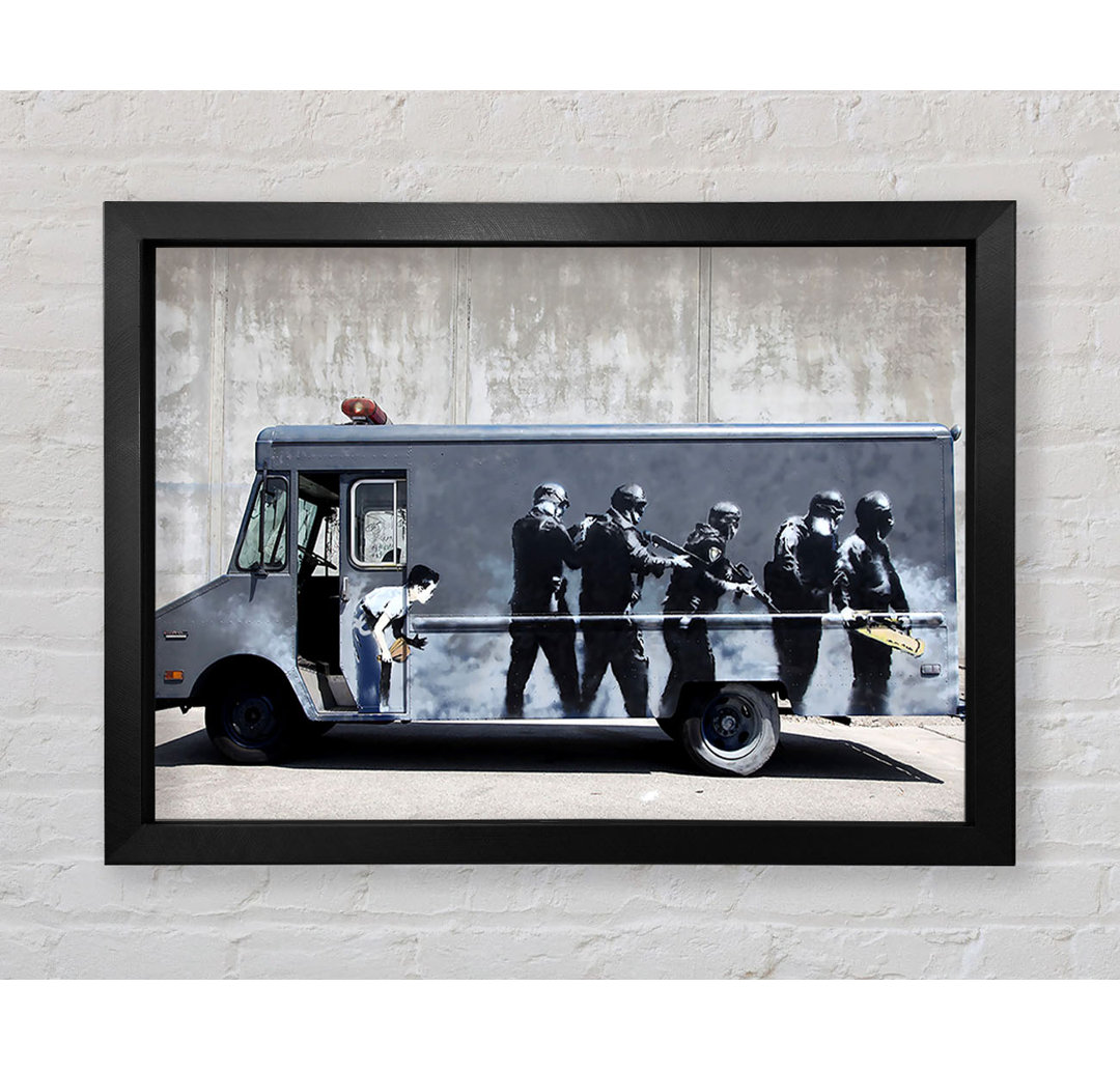 Banksy Swat Truck von Banksy - Einzelne Bilderrahmen Kunstdrucke