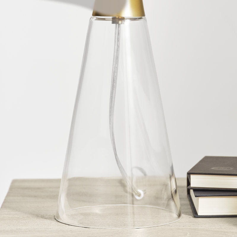 Pender 1-Light Medium Table Lamp, Satin Brass