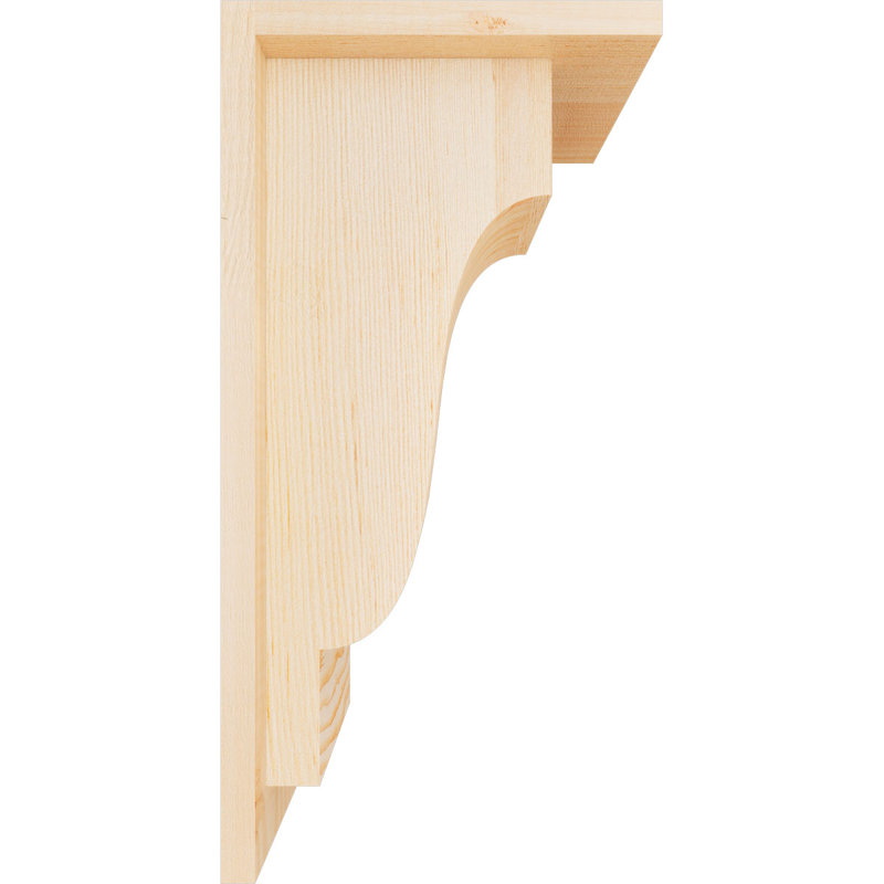 Corbeille Newport avec contre-plaque, H 16 po x l 7,5 po x P 8 po, Sapin de Douglas, Lisse