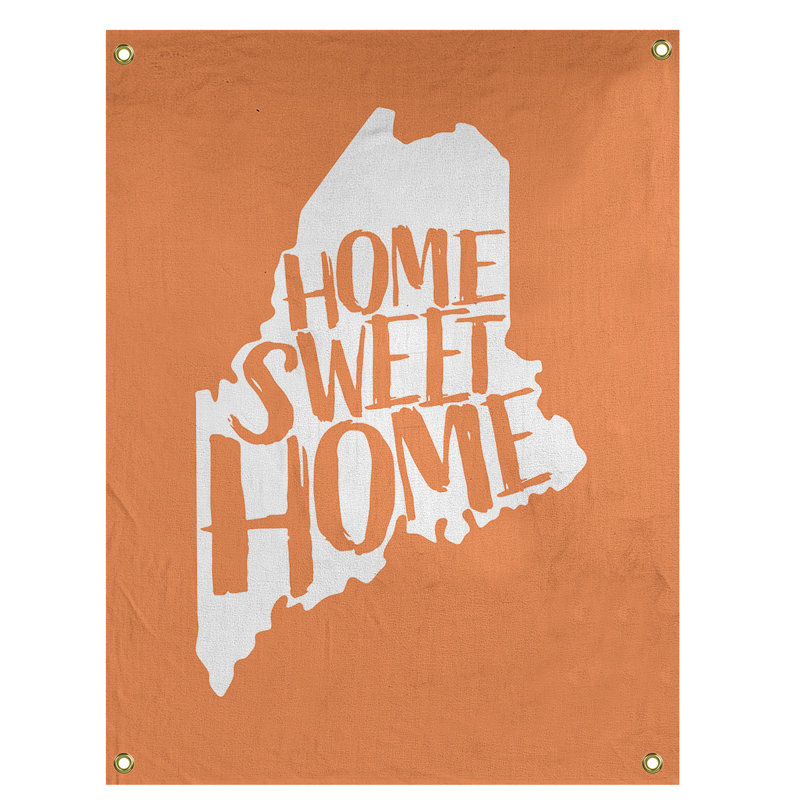 Tapisserie murale pour le maine doux home, H 80 po x l 59 po, Orange