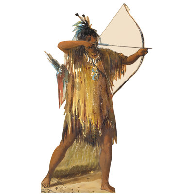 Woman with Bow and Arrow Cardboard Standup