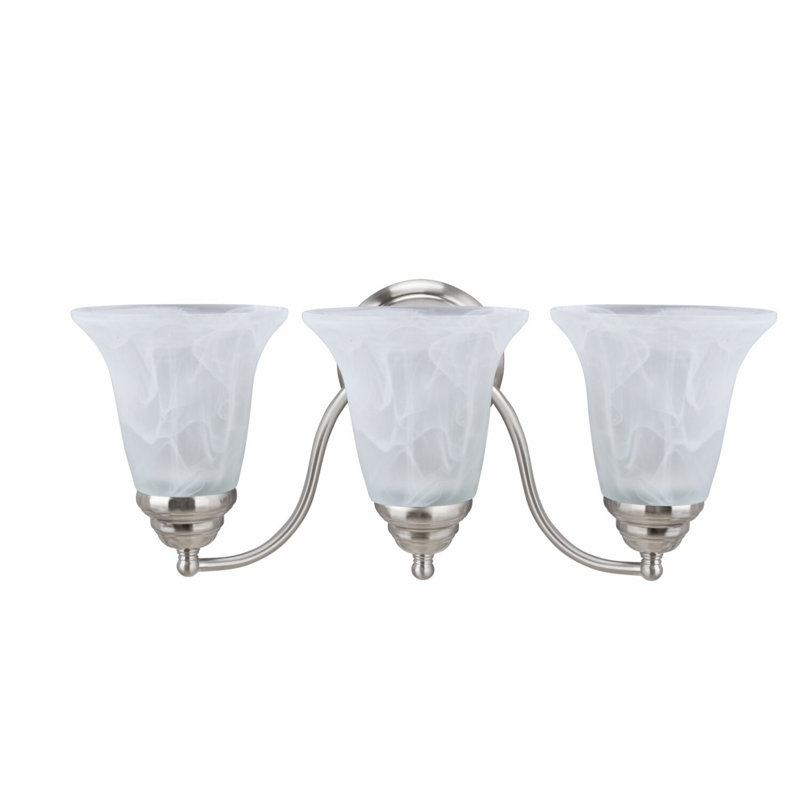 TriLuxe Vanity Light - Alabaster Glass Shades