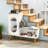 Tokie Modern Entryway Shoes Cabinet Bench with Glass Door-1101285577