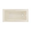 Baignoire d'angle Voltaire 60 po x 30 po avec tablier et vidange à droite, couleur biscuit-98231304-59675710