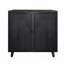 Armoire de rangement moderne en bois noir