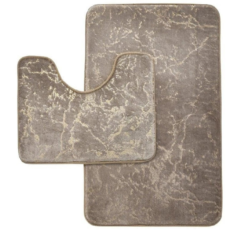 Velvet Non-Slip Contour Mat, Mink