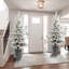 Arbre de Noël 2 pi avec base en pot, 30 lumières DEL blanc chaud, 189 pointes, branches en PE + PVC avec 3 pommes de pin-1464691270