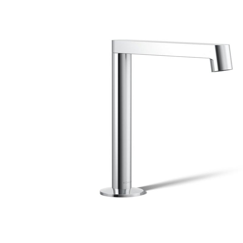 Components Bathroom Sink Spout with Row Design, Polished Chrome