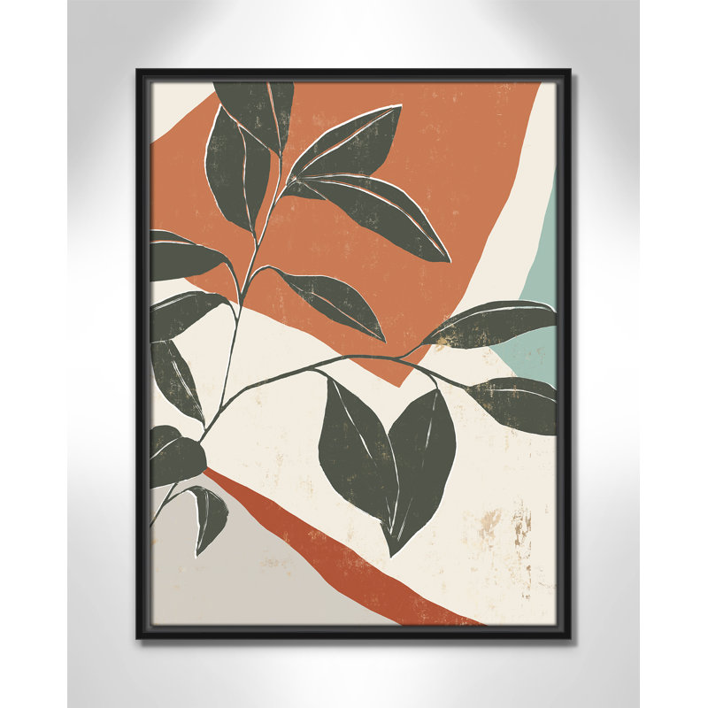 Cutout Leaves I by Isabelle Z, Black Framed, 25.5" H x 19.5" W x 2" D