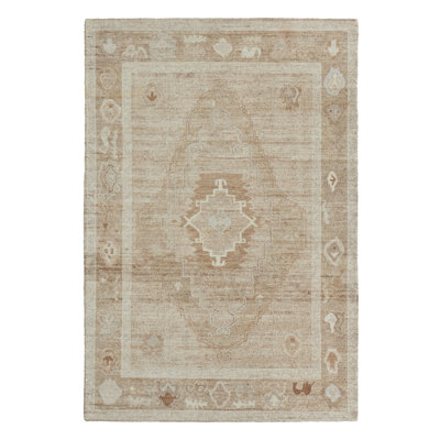 Jaipur Living Kaelen CSN07 Tufted Medallion Tan Runner (3'X10')