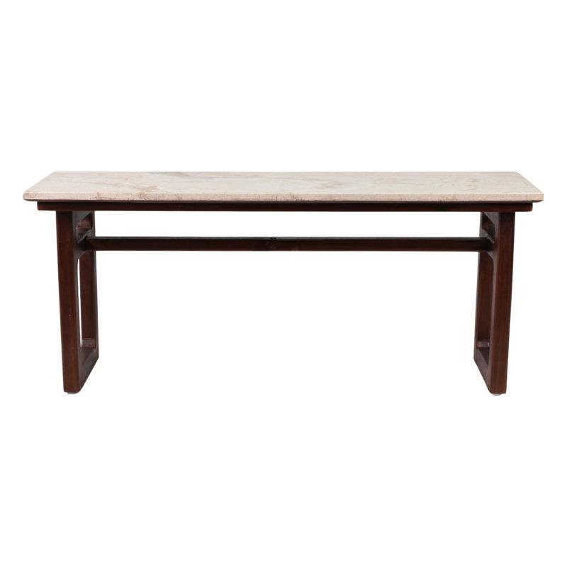 Hokku Designs 42" Bench With Marble Top, Multi