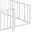 Structure de lit en métal avec clôture et porte-1299569575