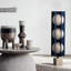 Bleu + blanc acrylique + métaux + lampes sur pied sans marbre-1988073872