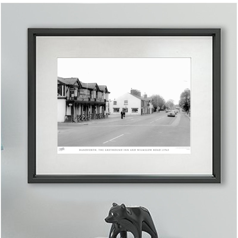 Handforth, The Greyhound Inn And Wilmslow Road C1965 - Single Picture Frame Print, 60cm H x 80cm W x 2.3cm D