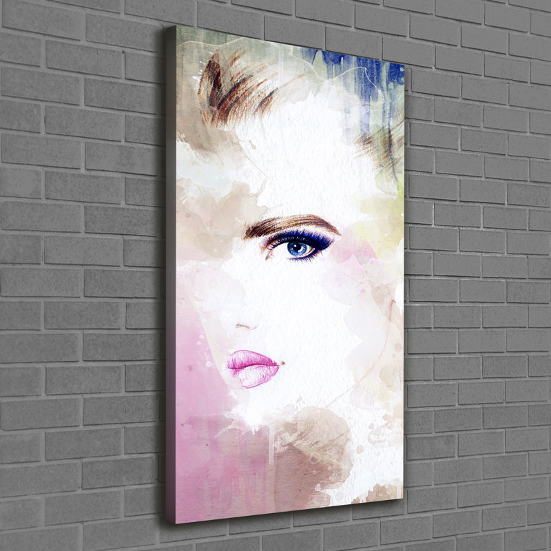 Abstraction of a woman 1 Piece Wrapped Canvas Wall Art
