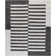 Tapis rectangulaire en jute touffeté à la main noir / gris