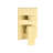 Ceiling Mounted Shower In Gold Brass - 12" Head And Handheld For Natural Rainfall Contentment Straightforward Cleaning Feature System Bath Easy Dirt Removal-125519031