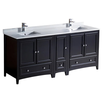 Formosa Fresca 72"" Free-Standing Double Sink Bathroom Vanity Set with Mirror -  FVN20-301230ES