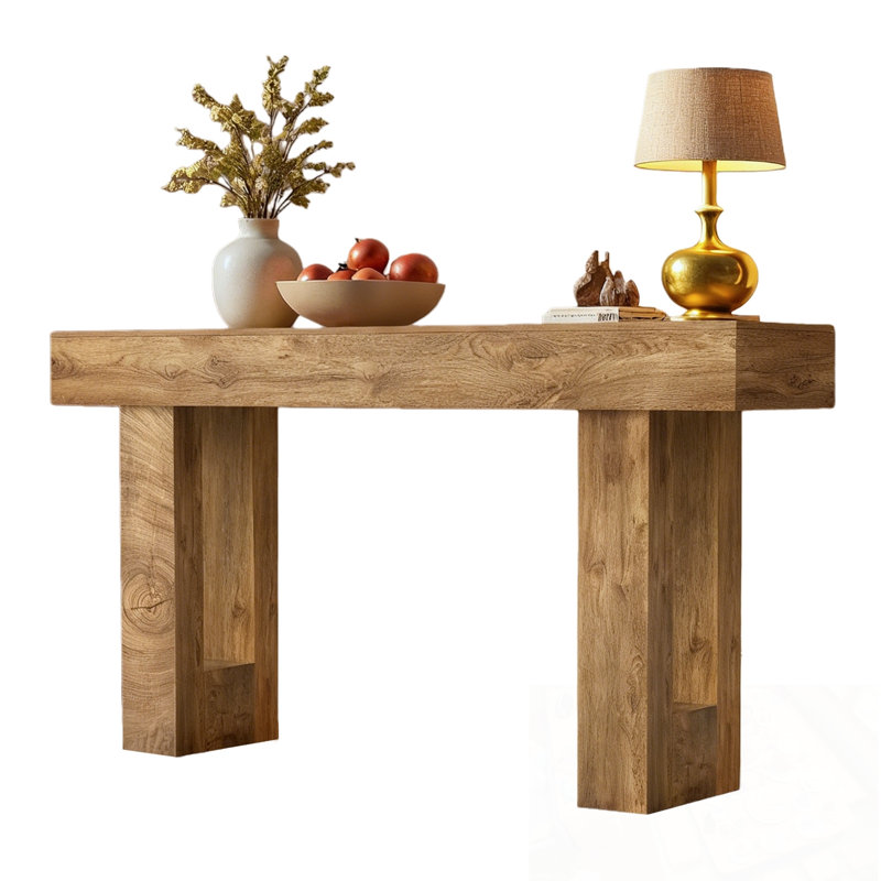 Rectangular wooden Mateus with study sled legs