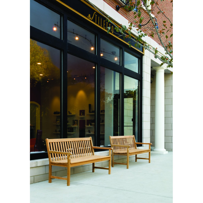 Banc de jardin Classic, H 35 po x l 60,5 po x P 26,5 po, Teck naturel