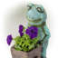 Statue de grenouille pensative sleep Seidel-1492081512