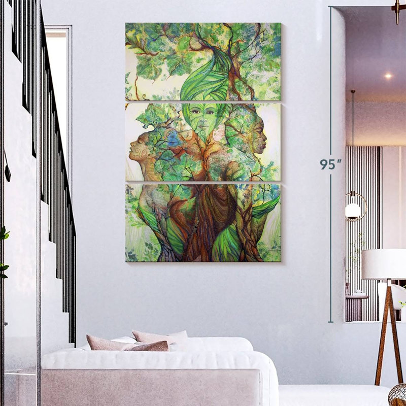 Kelan, la fée des arbres, H 74 po x l 48 po