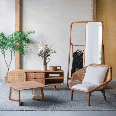 Chaise de loisirs en teck 41 po x 32 po x 29,5 po Tectona