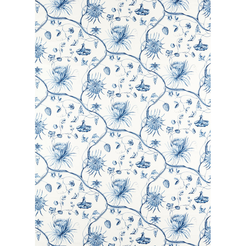 Phaedra Toile Fabric, Indigo