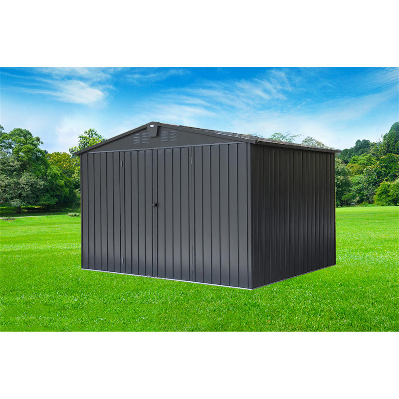 9 ft. W x 7 ft. D Metal Storage Shed