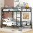 Ailleen Wooden Bunk Bed Set With Trundle, Storage, And Desk-265952916-225703619