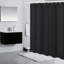 Rideau de douche simple de couleur unie + crochets-925235646-829900094