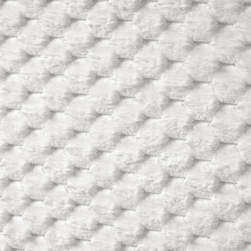 Lit tapissier confortable et simple, Blanc, Grand lit