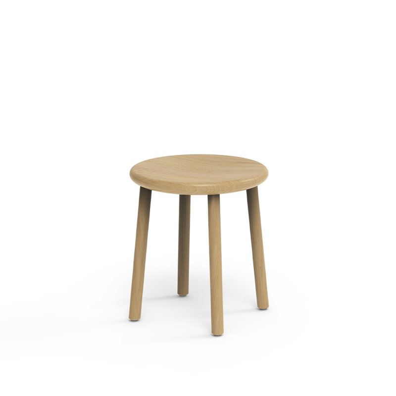 Ai Solid Wood Stool, Oak Nature