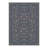 Auraflora Vintage Floral Machine Washable Blue Indoor Area Rug with Non-Slip Backing-128992650
