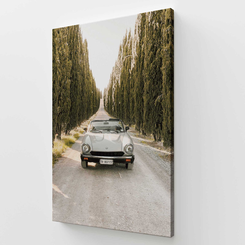 Tuscan Road Trip Rolled Canvas Print, Stretched Canvas, 54" H x 36" W x 1.25" D