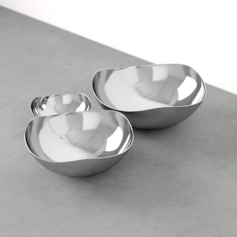 Cranleigh 3 Piece Wave Cereal Bowl Set