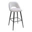 Milda Upholstered Counter Stool with Metal Frame