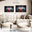 «Chess Red King», 3 pièces sur toile-98562773