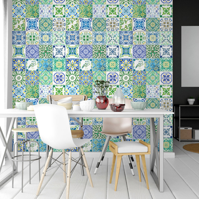15cm W x 15cm L PVC Peel and Stick Mosaic Tile, 1 Pack