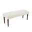 Banc rembourré crème fait à la main