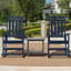 Chaises berçantes d'extérieur en PEHD pour patio-552783077